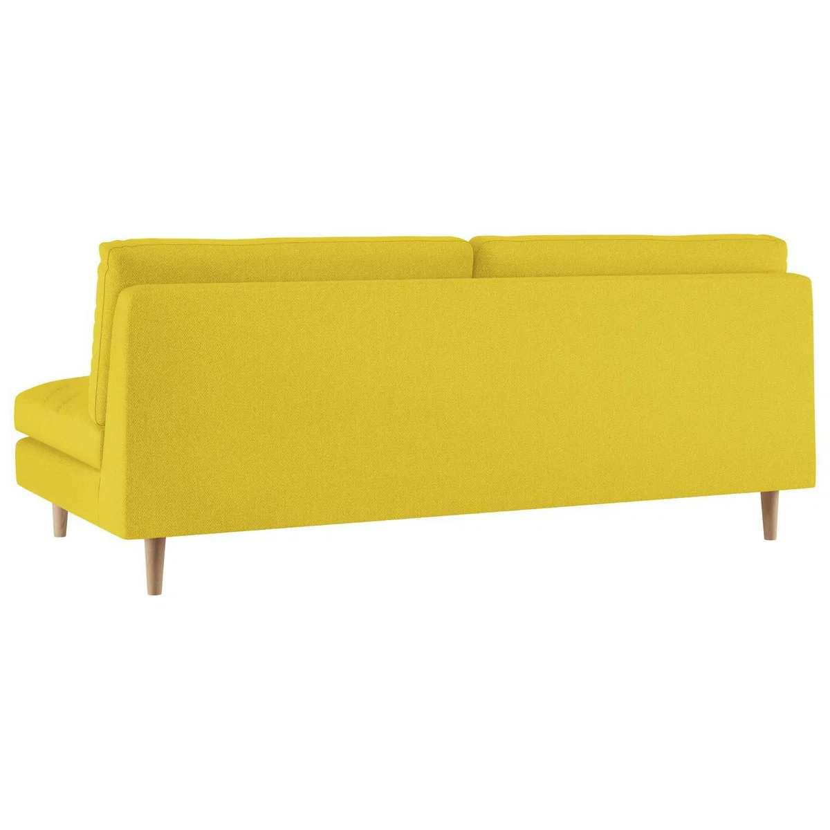 Habitat Teo 3 Seater Fabric Sofa - Yellow – image 4