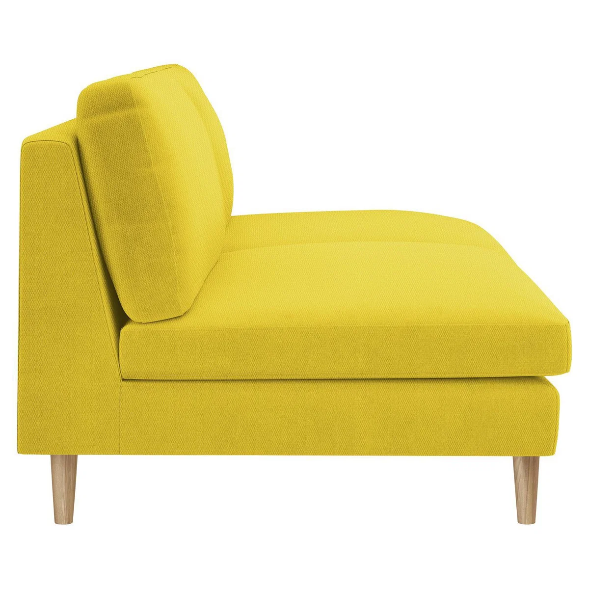 Habitat Teo 3 Seater Fabric Sofa - Yellow – image 5