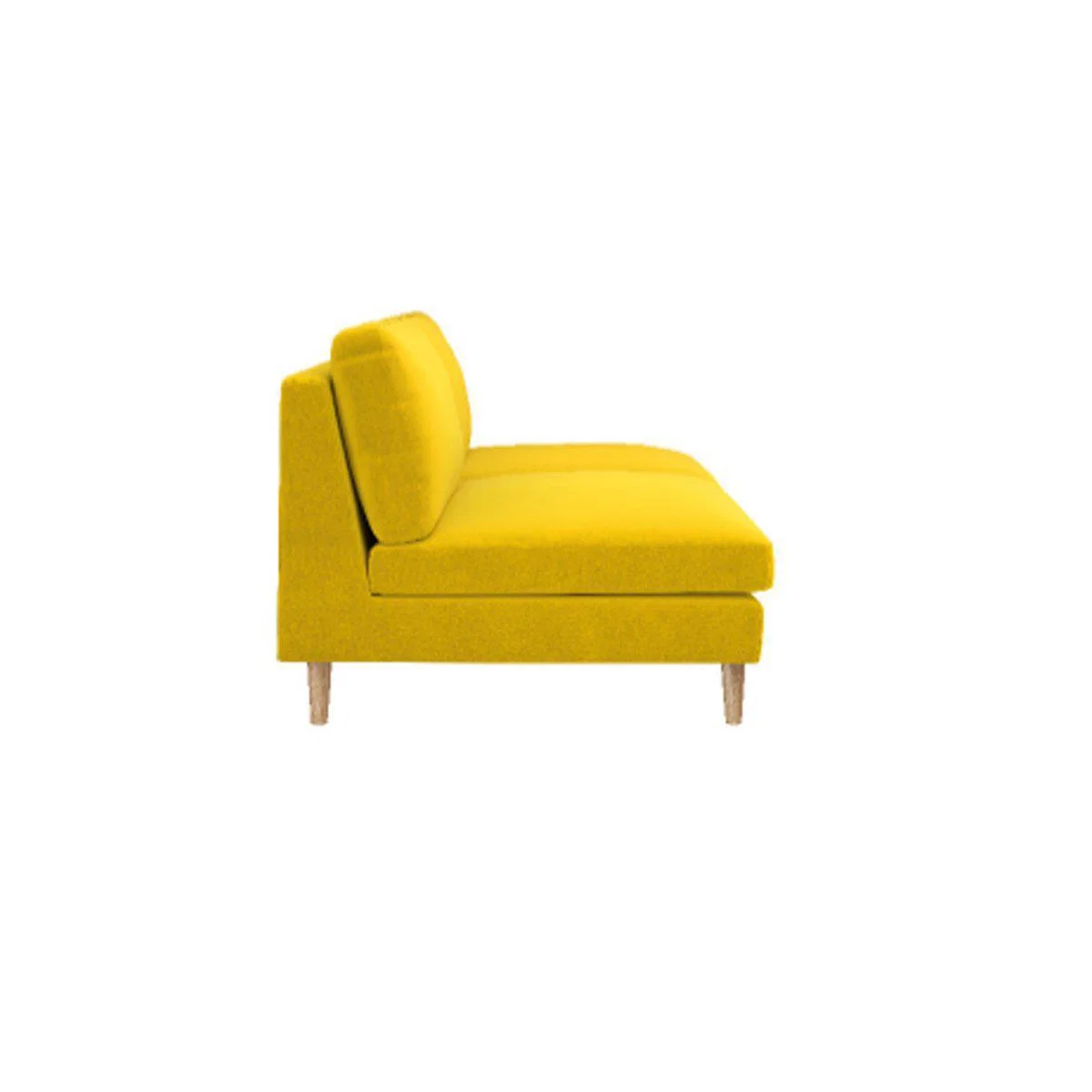 Habitat Teo 3 Seater Fabric Sofa - Yellow – image 7