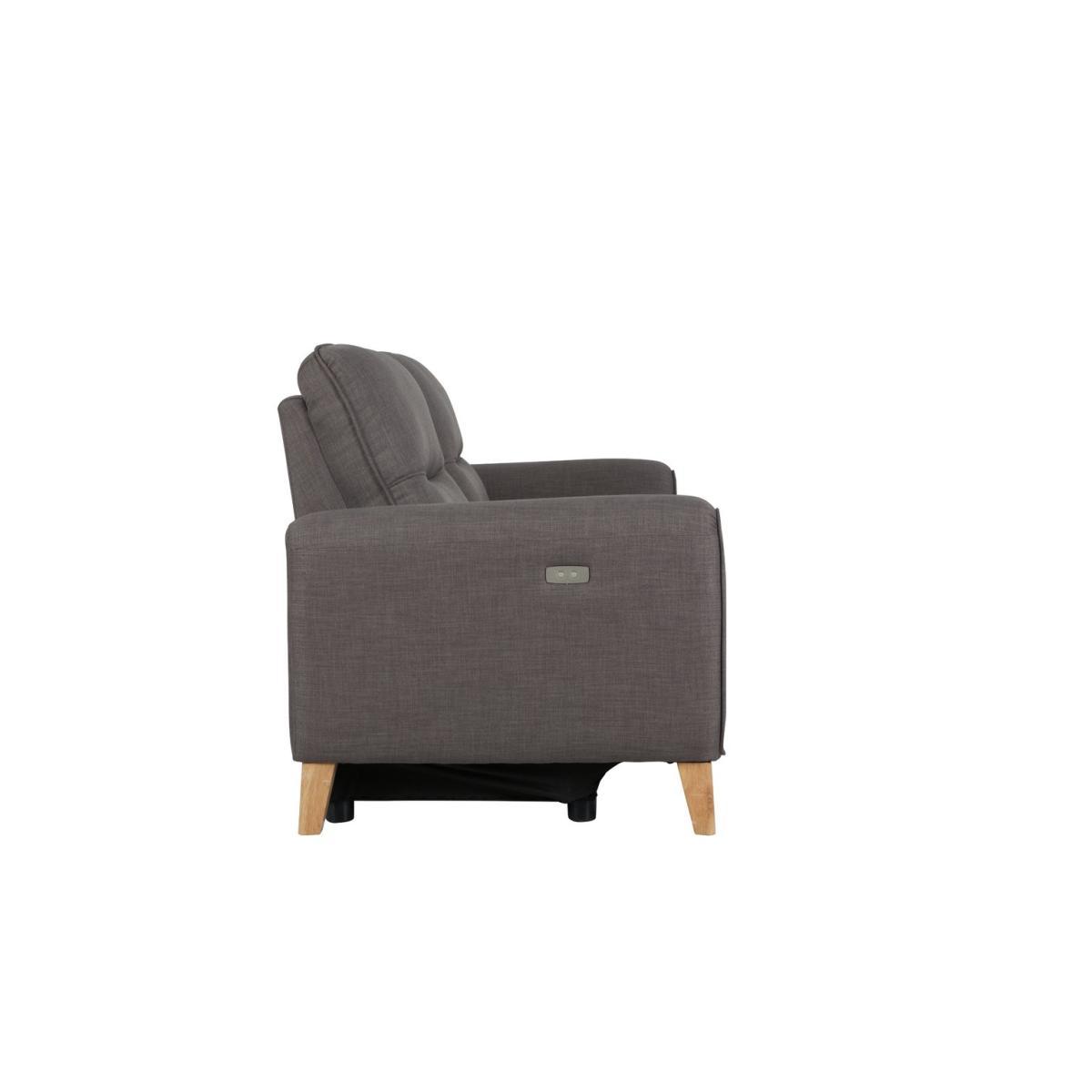 Habitat Tommy 3 Seater Fabric Recliner Sofa - Grey – image 5