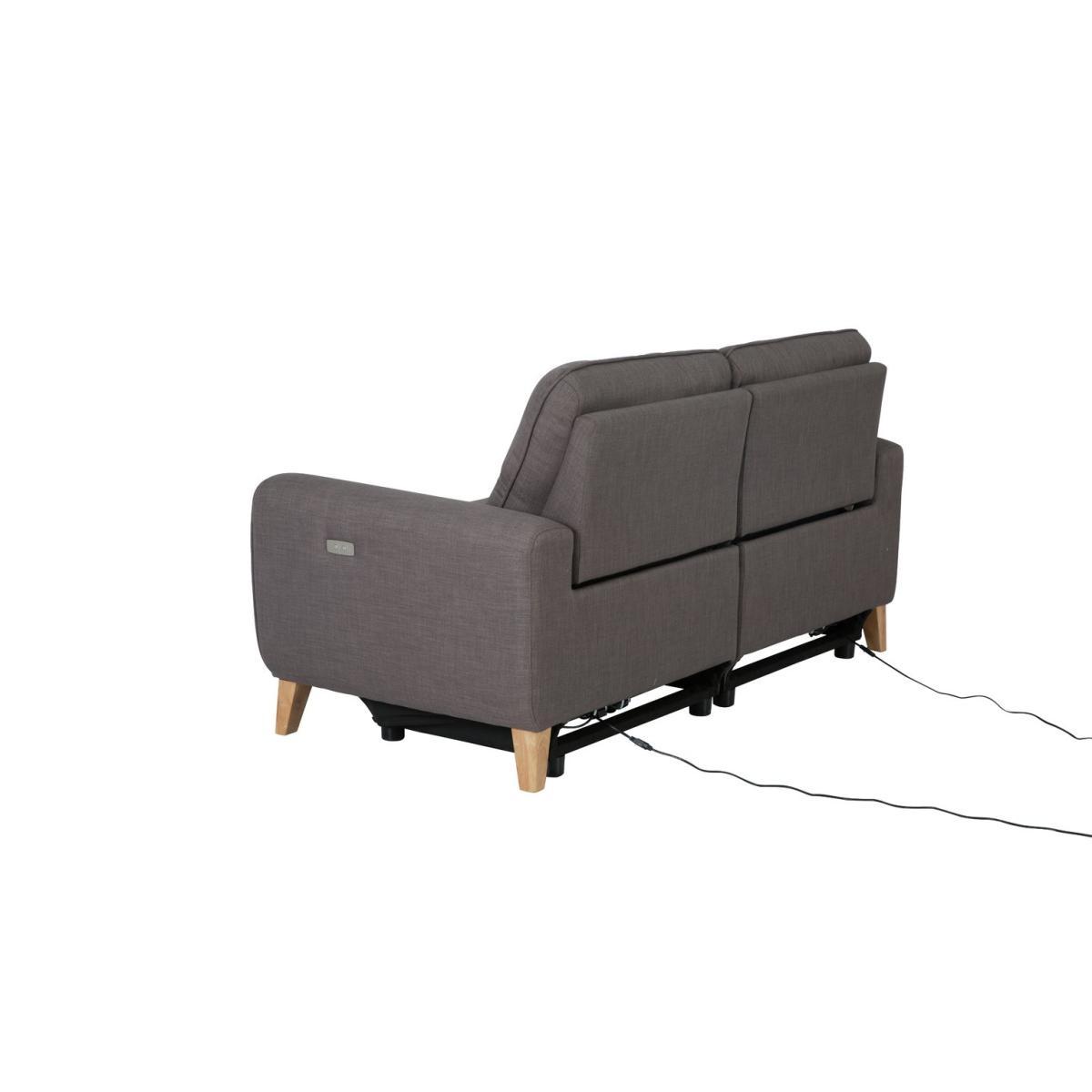 Habitat Tommy 3 Seater Fabric Recliner Sofa - Grey – image 6
