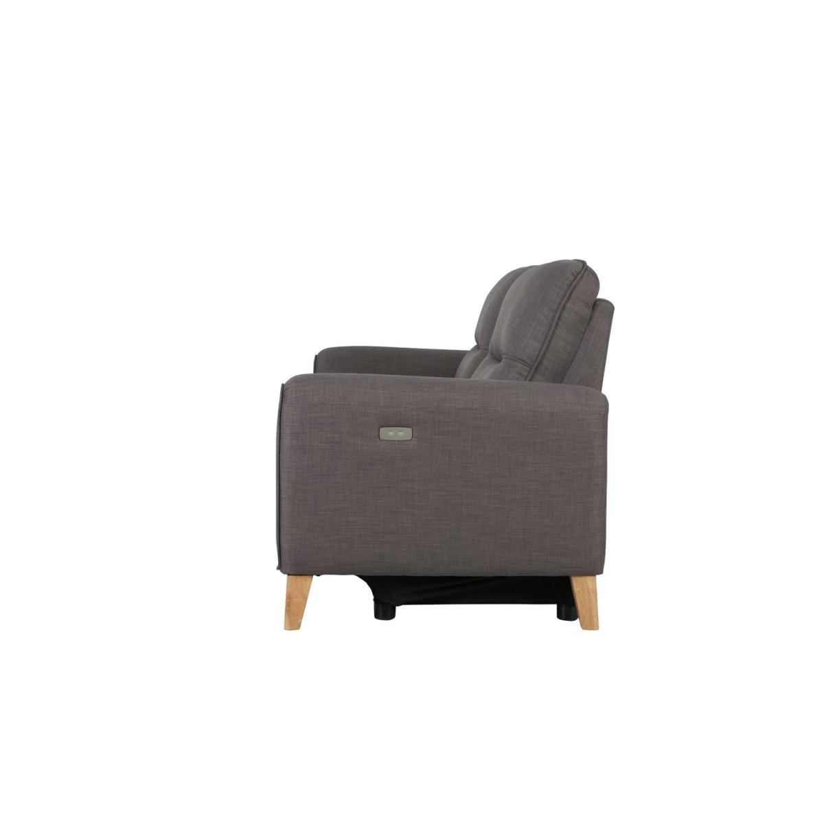 Habitat Tommy 3 Seater Fabric Recliner Sofa - Grey – image 9