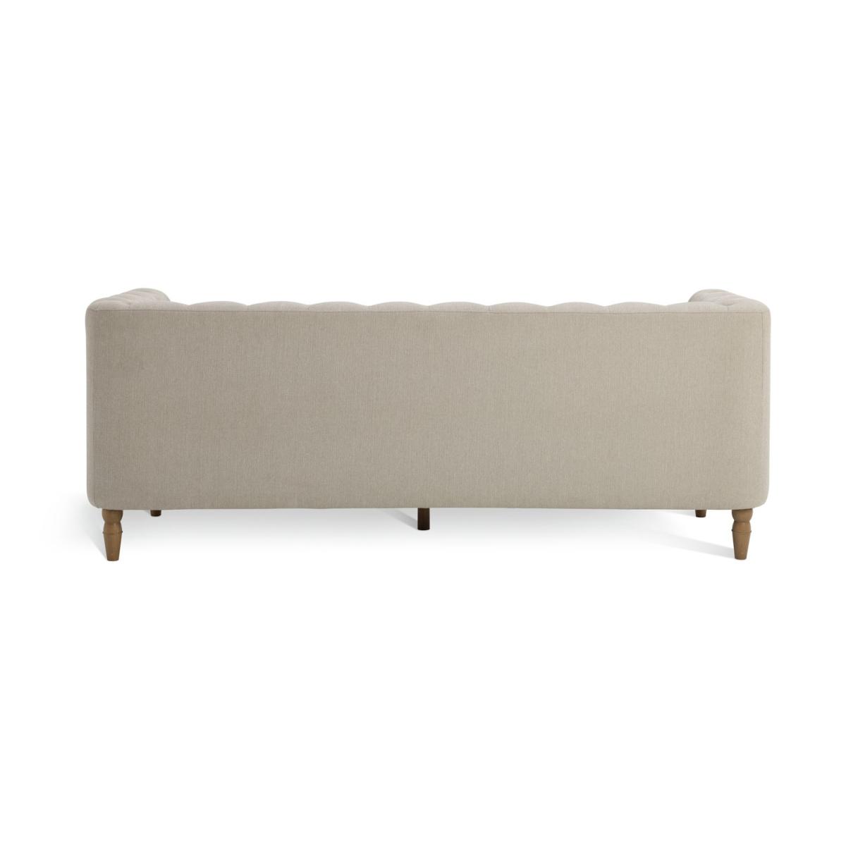 Habitat Barnwell Fabric 3 Seater Sofa - Natural – image 7