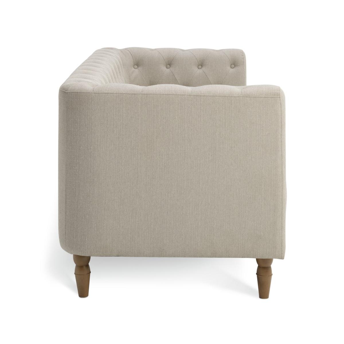 Habitat Barnwell Fabric 3 Seater Sofa - Natural – image 8