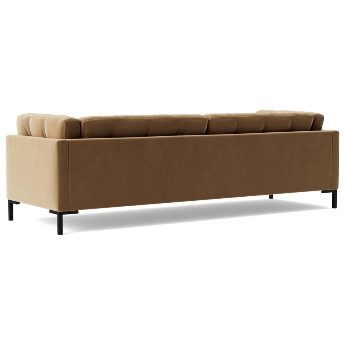 Swoon Landau Velvet 3 Seater Sofa - Biscuit – image 5