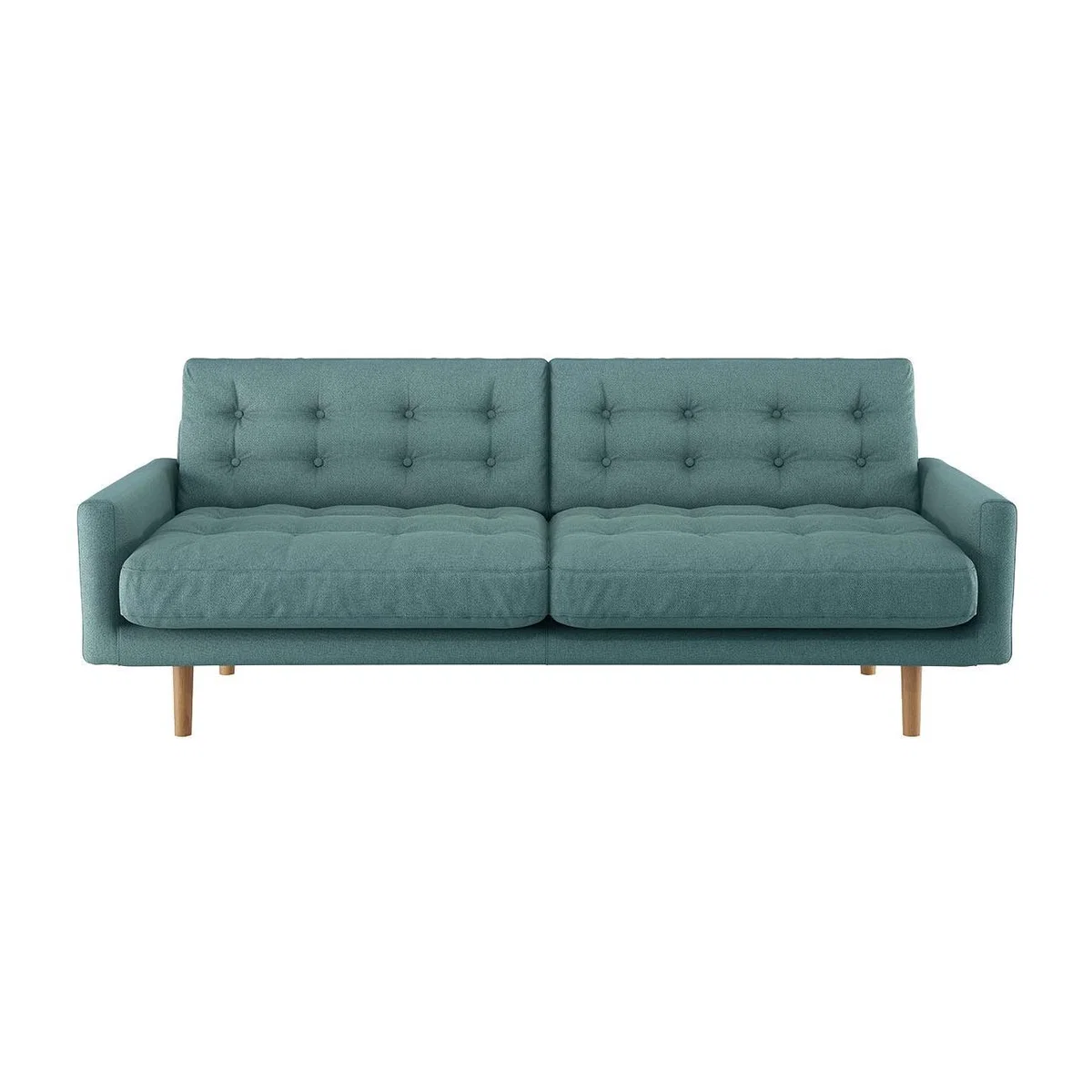 Habitat Fenner 3 Seater Fabric Sofa - Teal – image 1