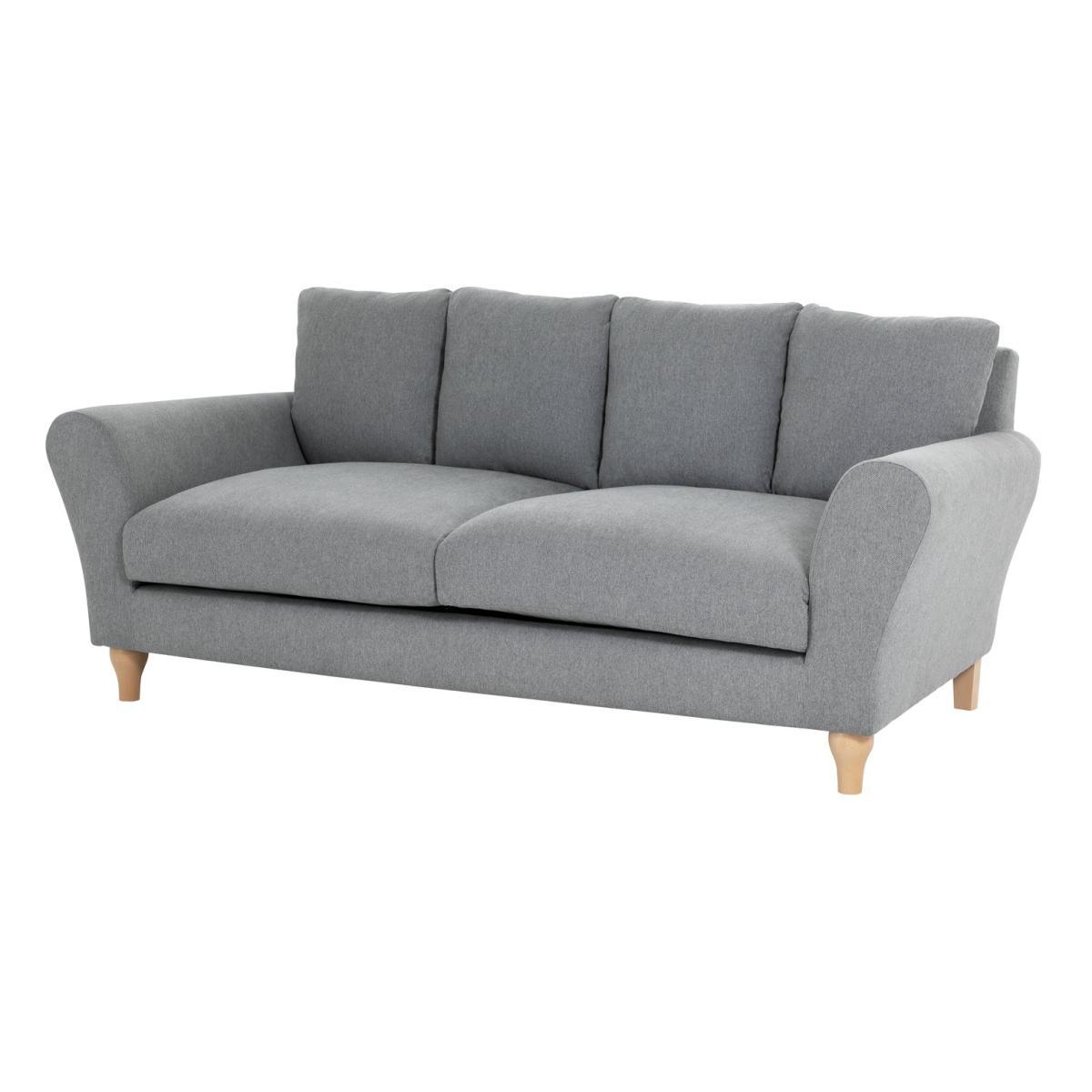 Habitat Carrie 3 Seater Fabric Sofa - Grey – image 5