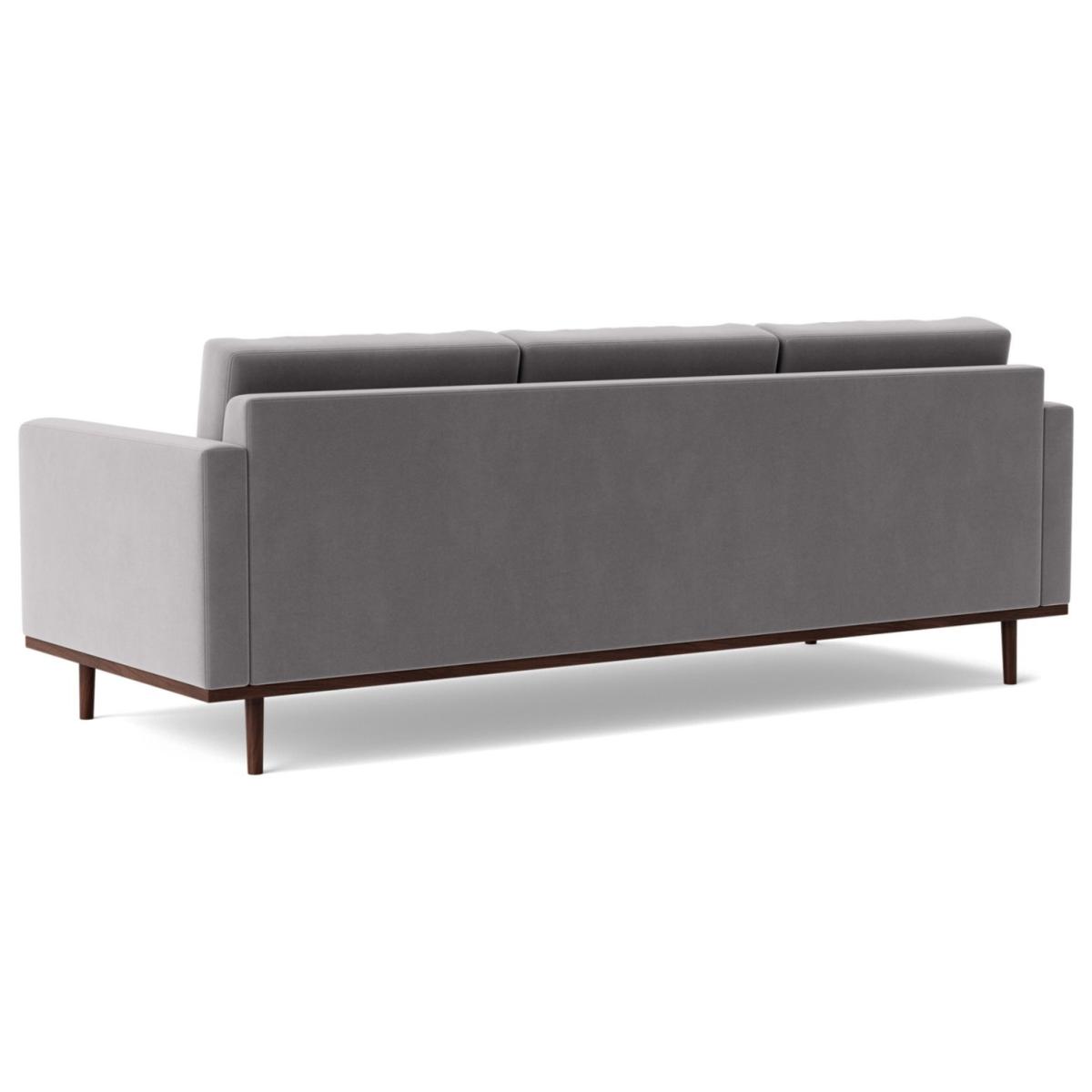 Swoon Berlin Velvet 3 Seater Sofa - Silver Grey – image 6