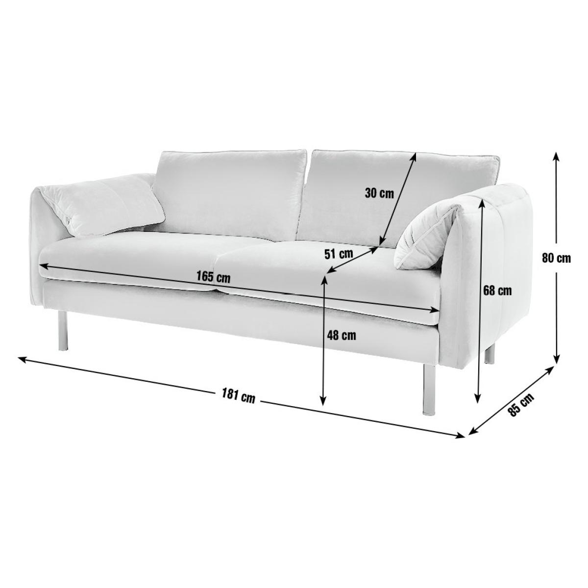 Habitat Bexley Velvet 3 Seater Sofa in a Box - Olive – image 4
