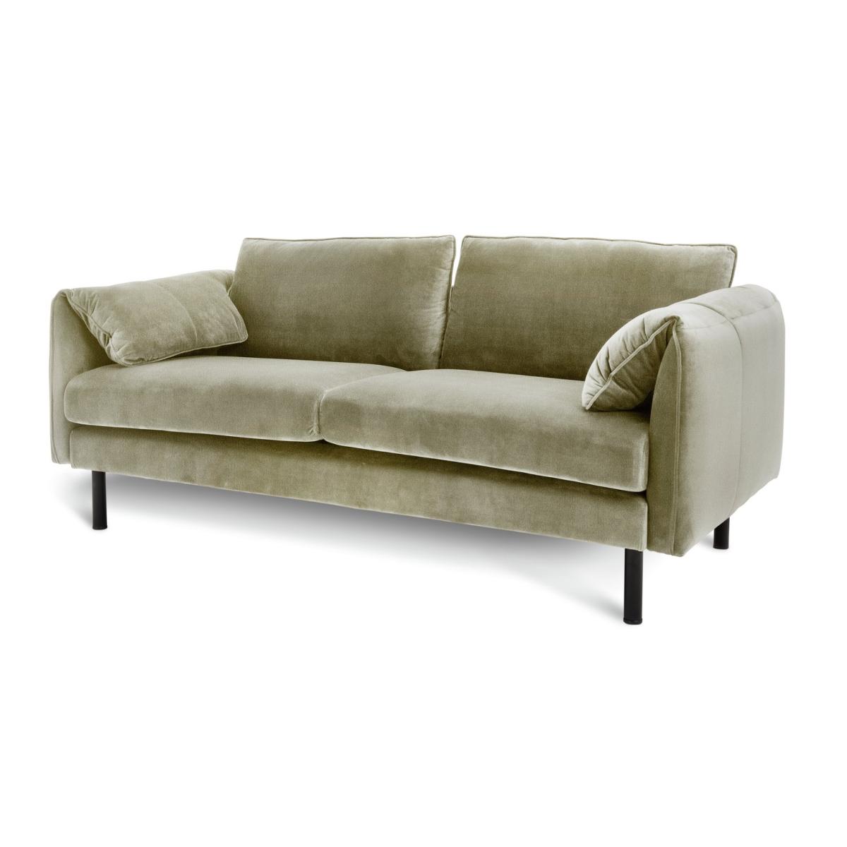 Habitat Bexley Velvet 3 Seater Sofa in a Box - Olive – image 6