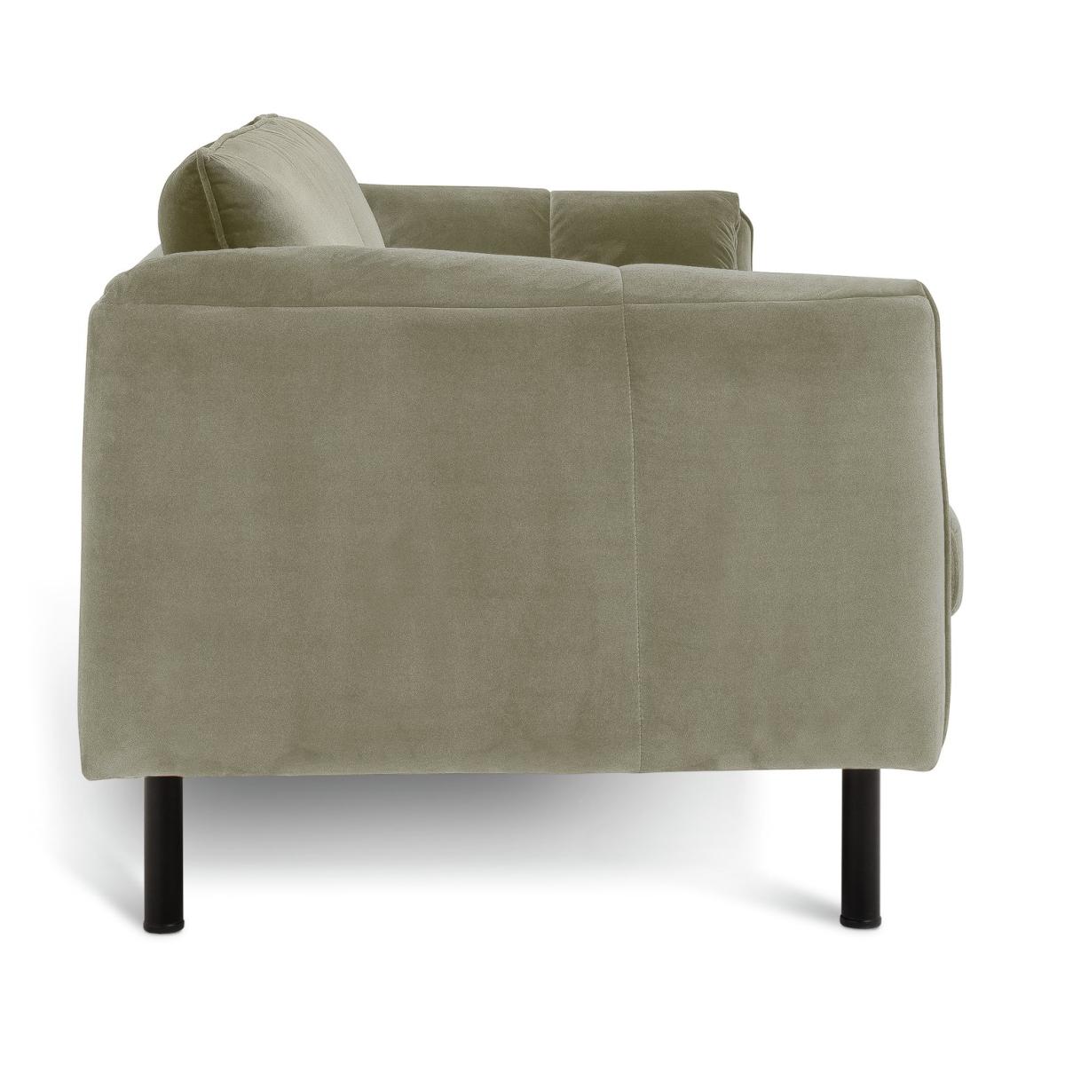 Habitat Bexley Velvet 3 Seater Sofa in a Box - Olive – image 8