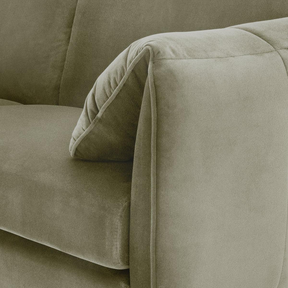 Habitat Bexley Velvet 3 Seater Sofa in a Box - Olive – image 9