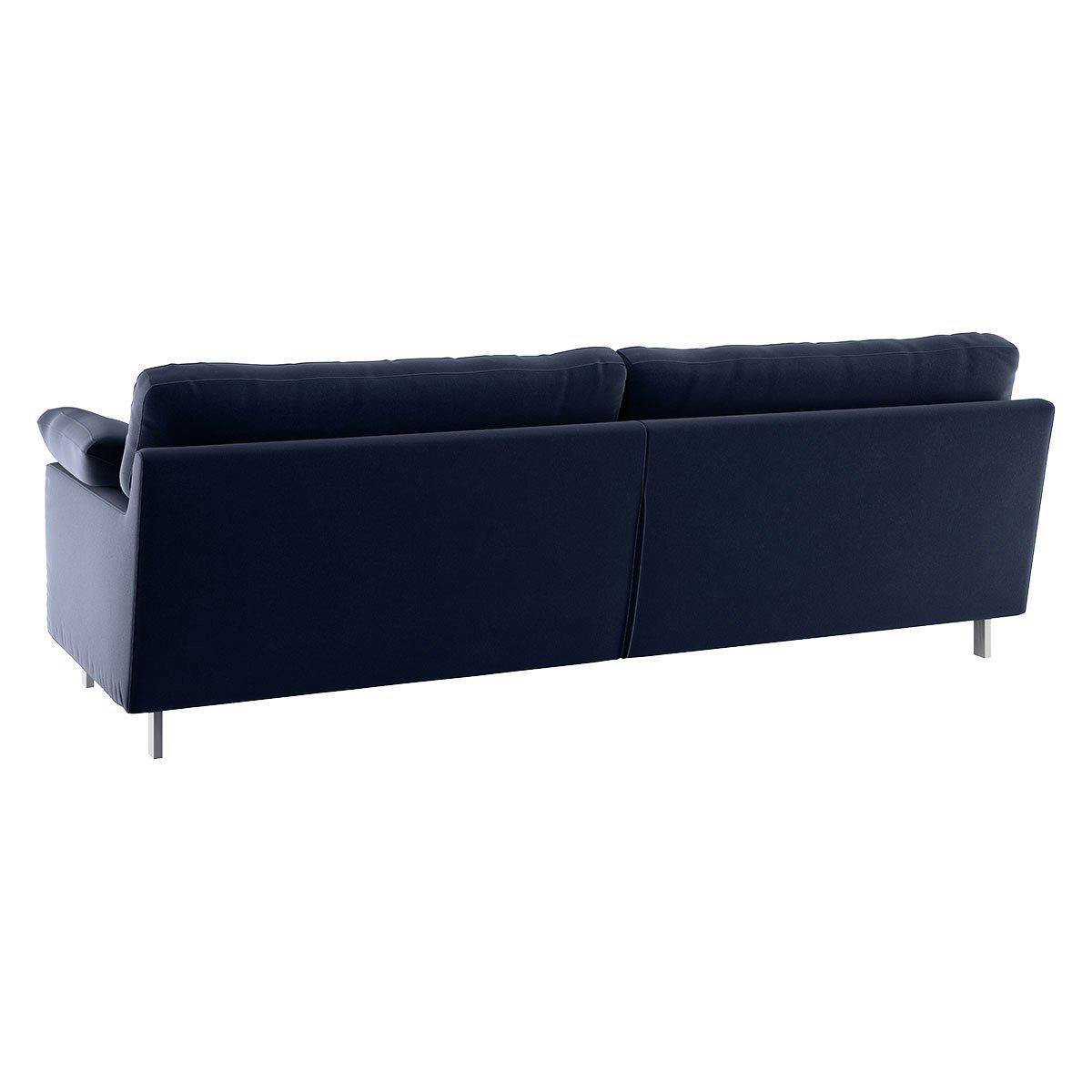 Habitat Cuscino 3 Seater Velvet Sofa - Navy – image 4