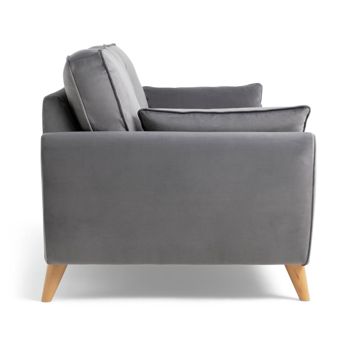 Habitat Iris Fabric 3 Seater Sofa - Grey – image 6
