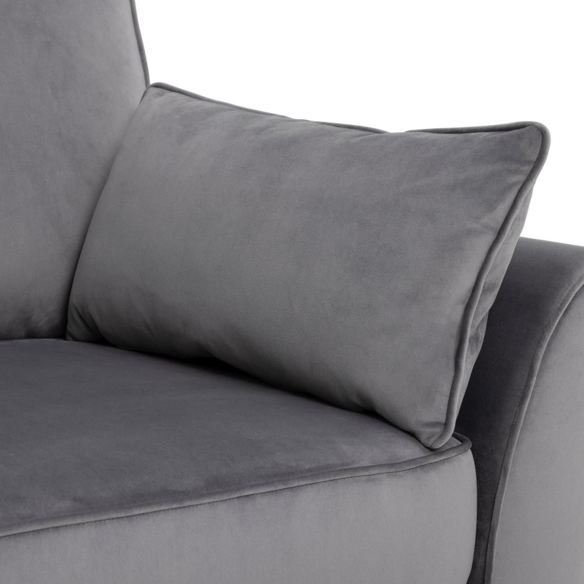 Habitat Iris Fabric 3 Seater Sofa - Grey – image 9