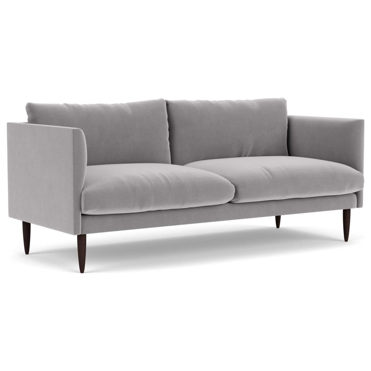 Swoon Luna Velvet 3 Seater Sofa - Silver Grey – image 4