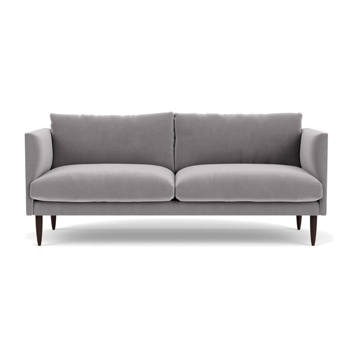 Swoon Luna Velvet 3 Seater Sofa - Silver Grey – image 1