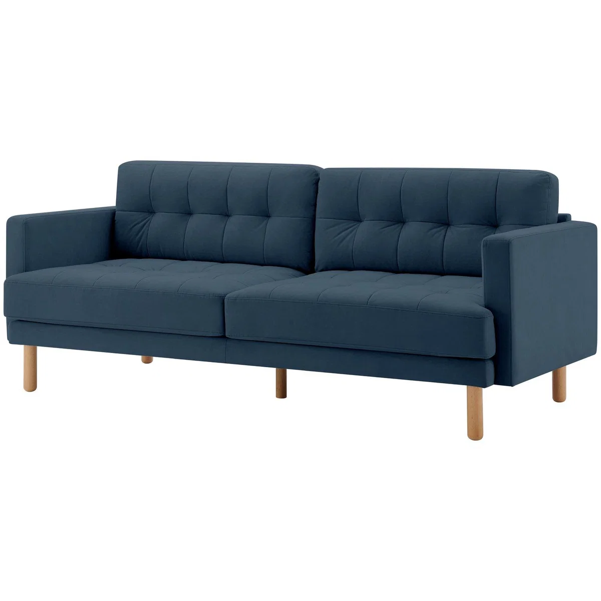 Habitat Newell Fabric 3 Seater Sofa - Navy – image 5