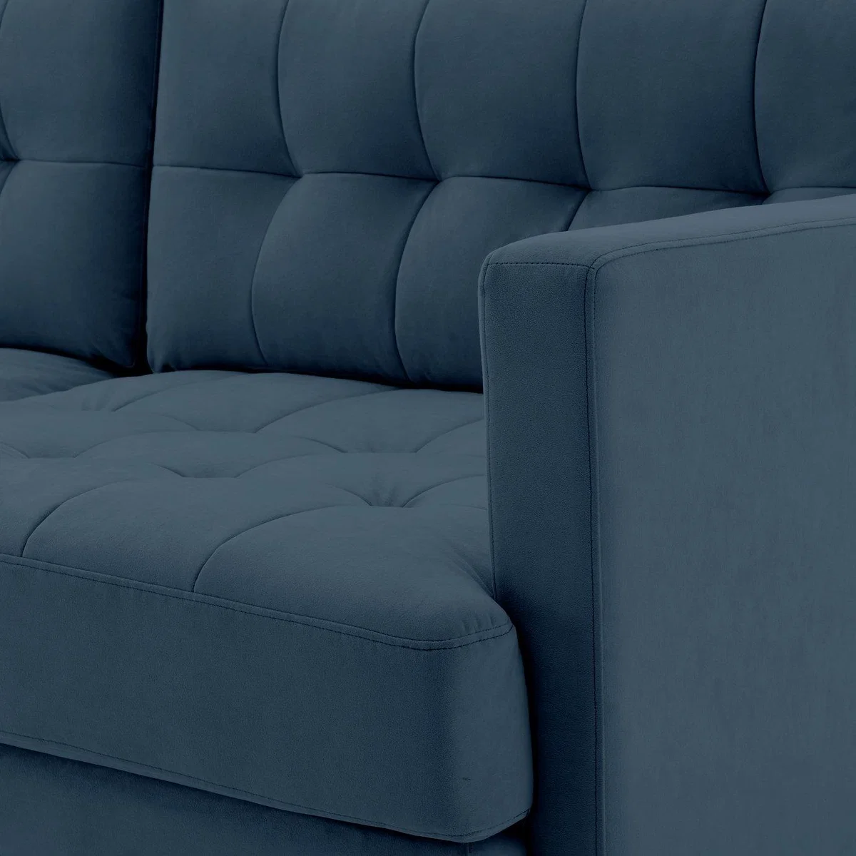 Habitat Newell Fabric 3 Seater Sofa - Navy – image 8