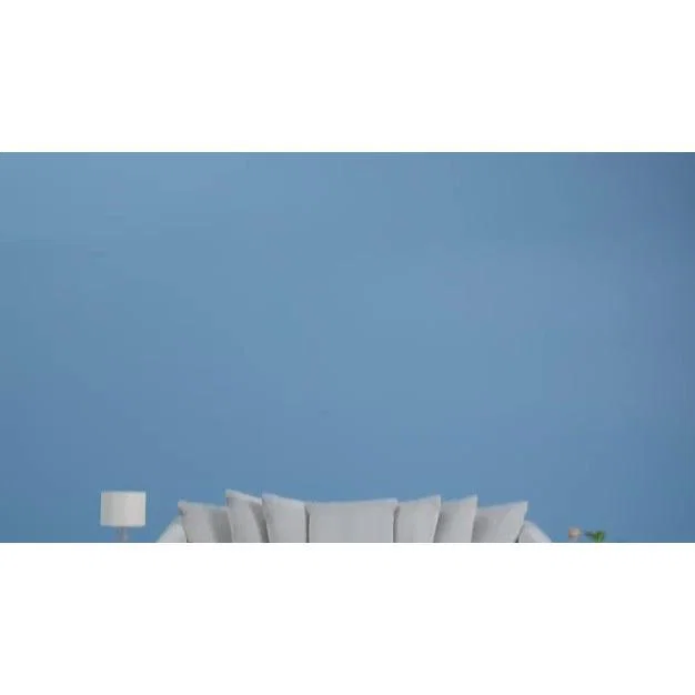 Habitat Roman 3 Seater Fabric Sofa - Blue – image 2