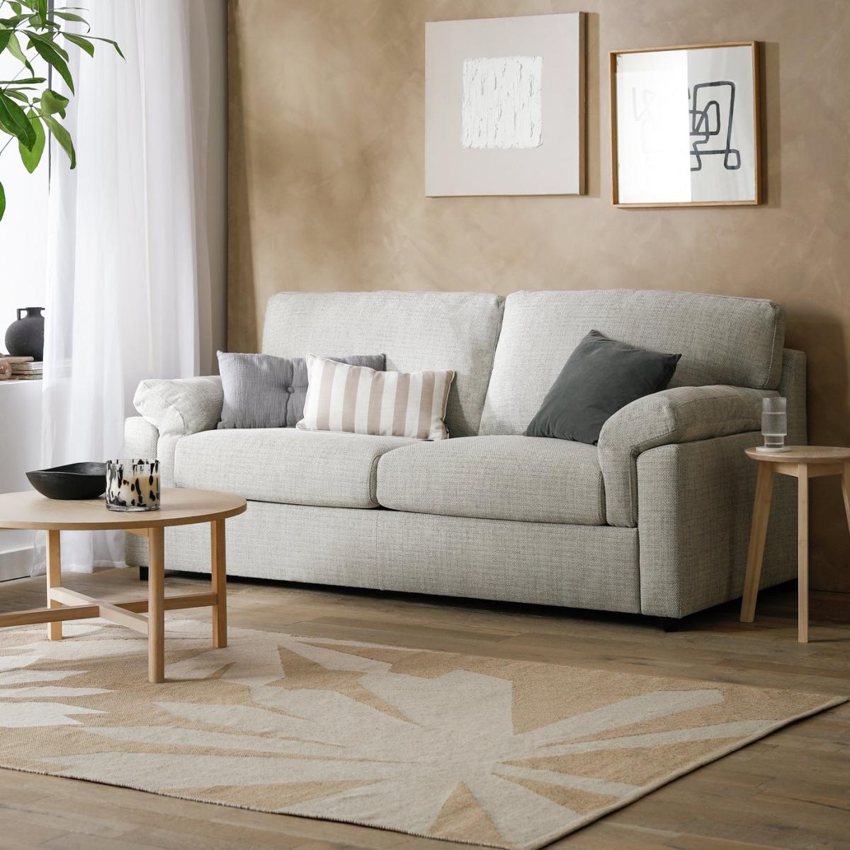 Habitat Florence Fabric 3 Seater Sofa - Cream – image 3