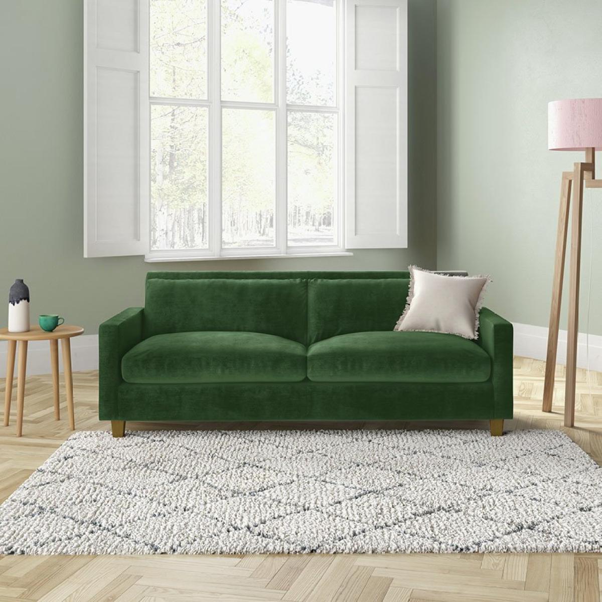 Habitat Chester 3 Seater Fabric Sofa - Charcoal – image 2