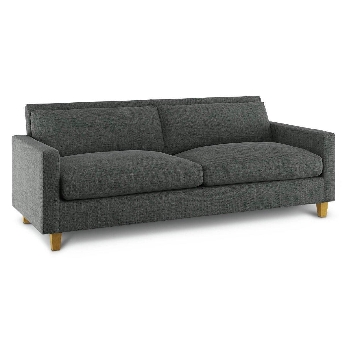 Habitat Chester 3 Seater Fabric Sofa - Charcoal – image 3