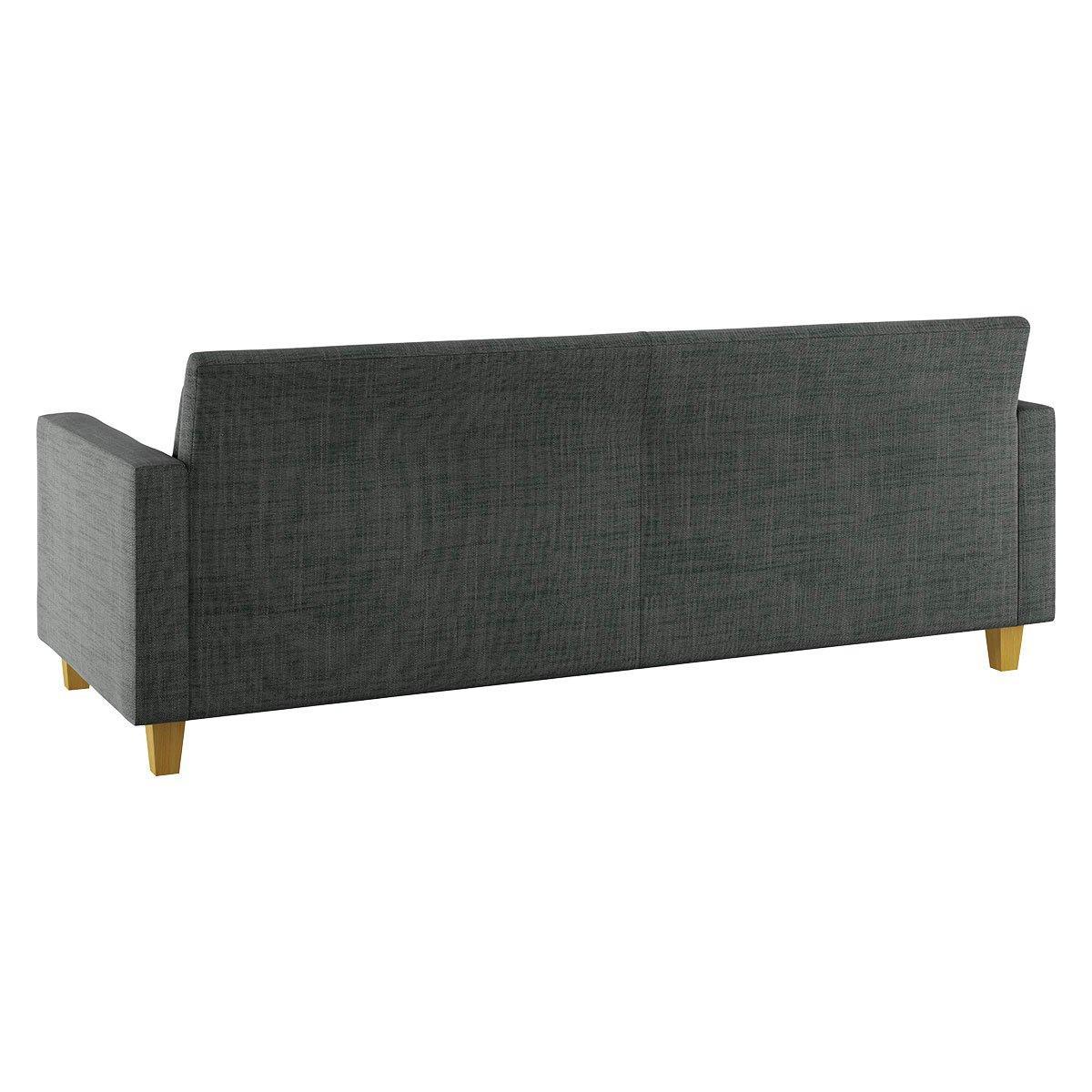 Habitat Chester 3 Seater Fabric Sofa - Charcoal – image 4
