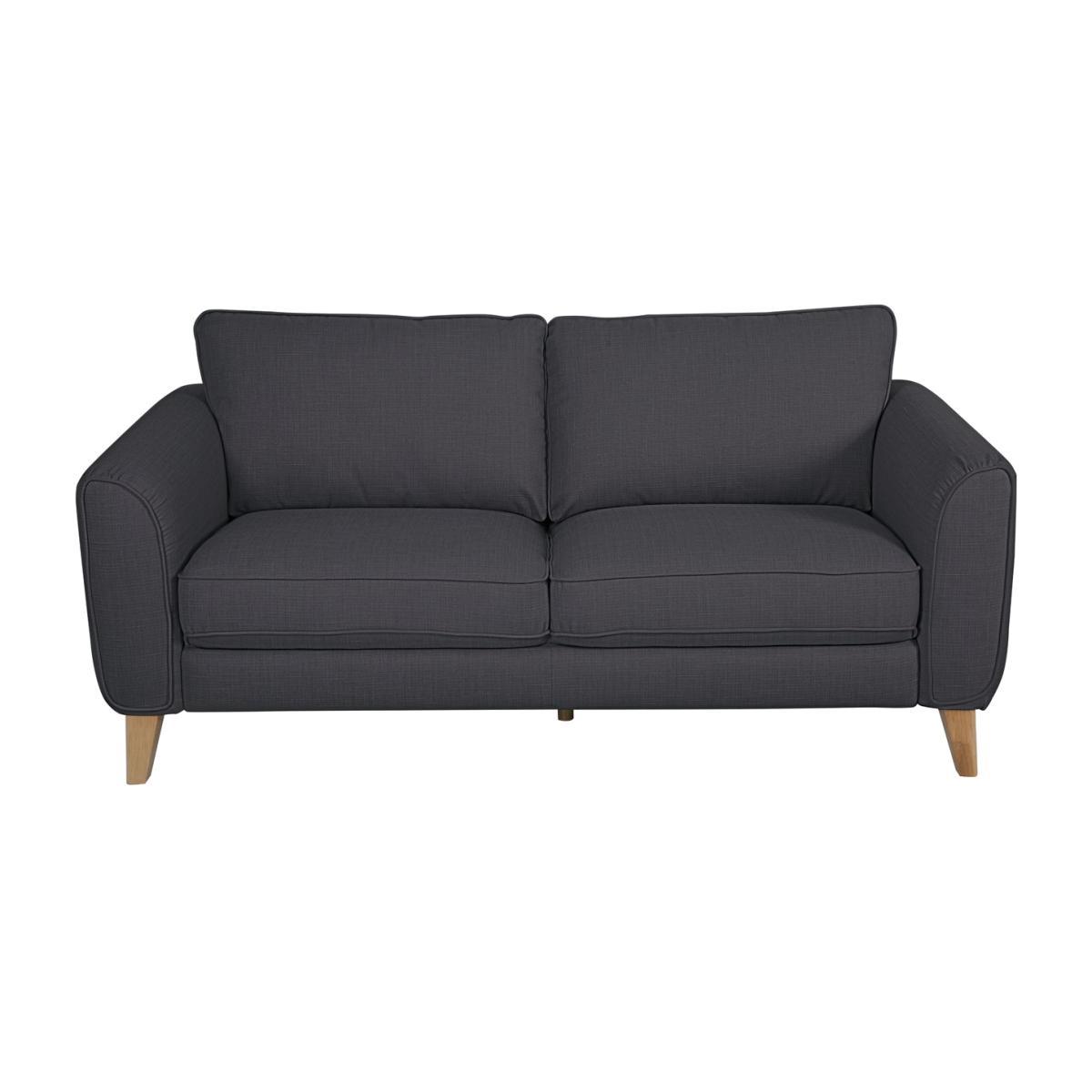 Habitat Cooper 3 Seater Fabric Sofa - Charcoal – image 1