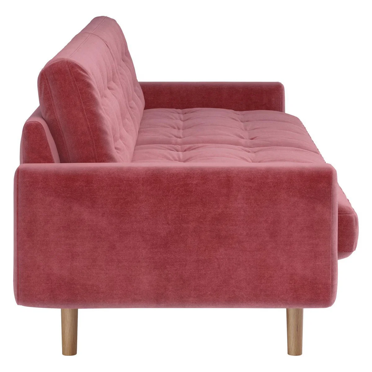 Habitat Fenner 3 Seater Velvet Sofa - dusty rose – image 4