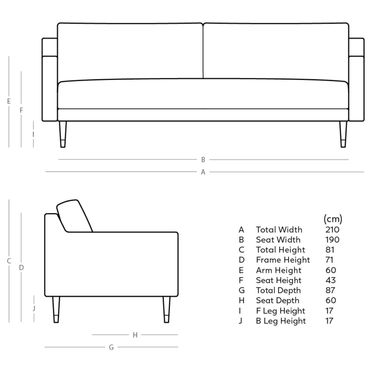 Swoon Rieti Velvet 3 Seater Sofa - Burnt Orange – image 8