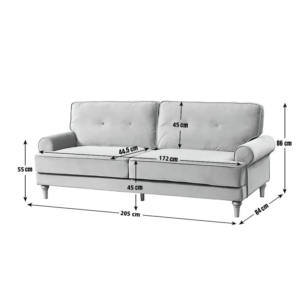 Habitat Vienna 3 Seater Velvet Sofa - Rose – image 8