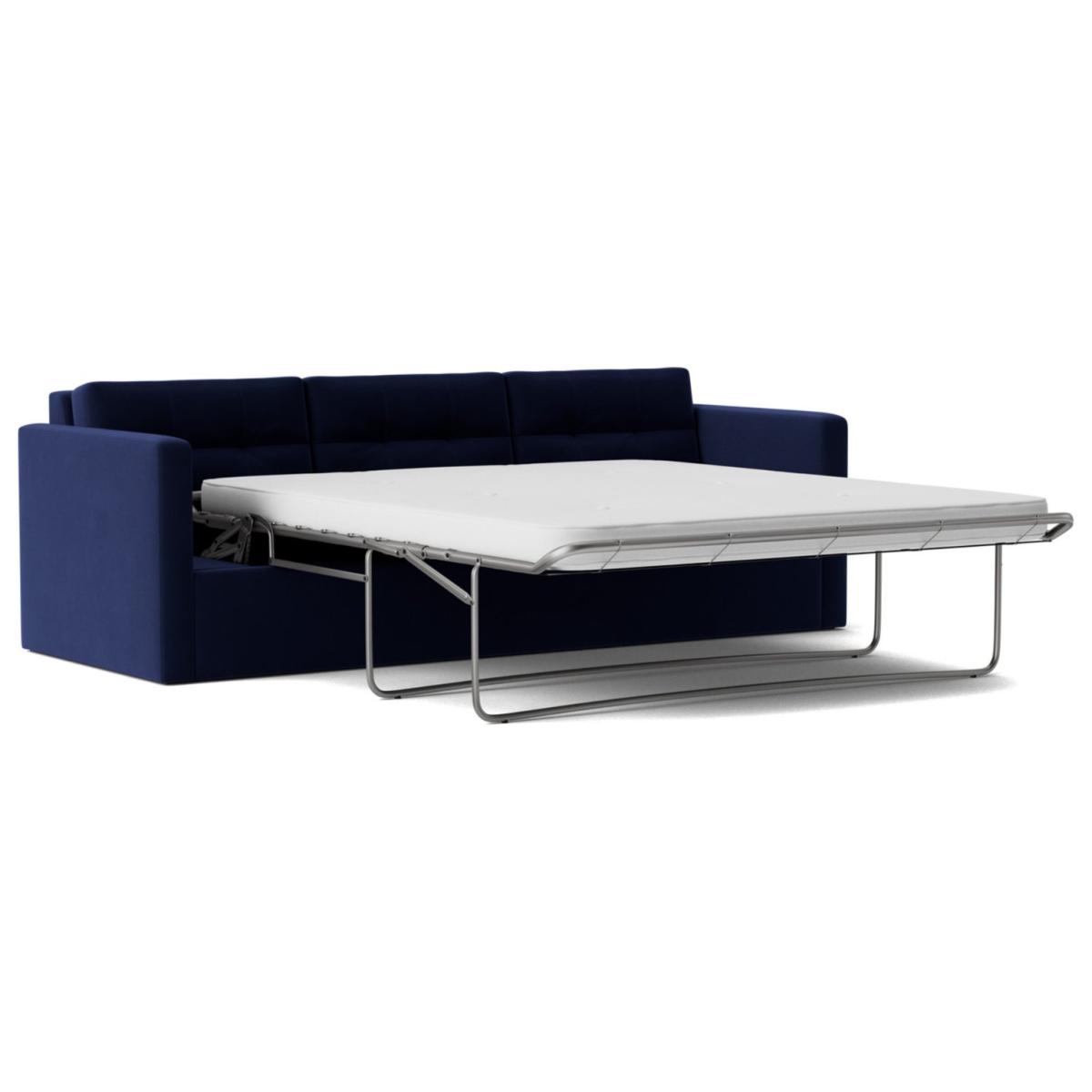 Swoon Berlin Velvet 3 Seater Sofa Bed - Ink Blue – image 3