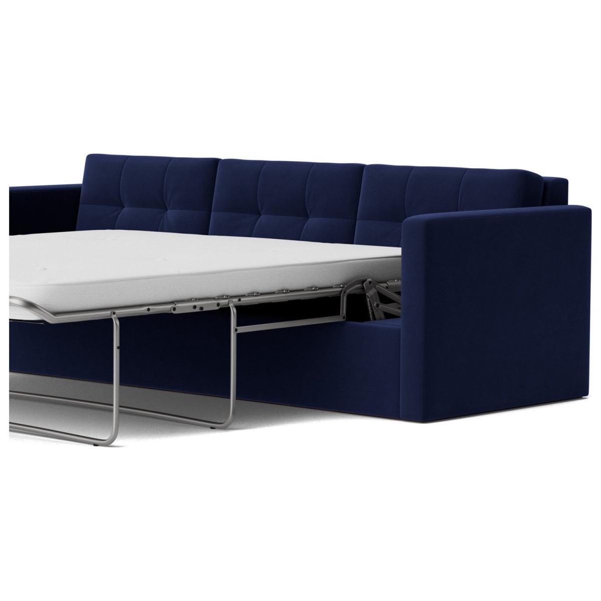 Swoon Berlin Velvet 3 Seater Sofa Bed - Ink Blue – image 5