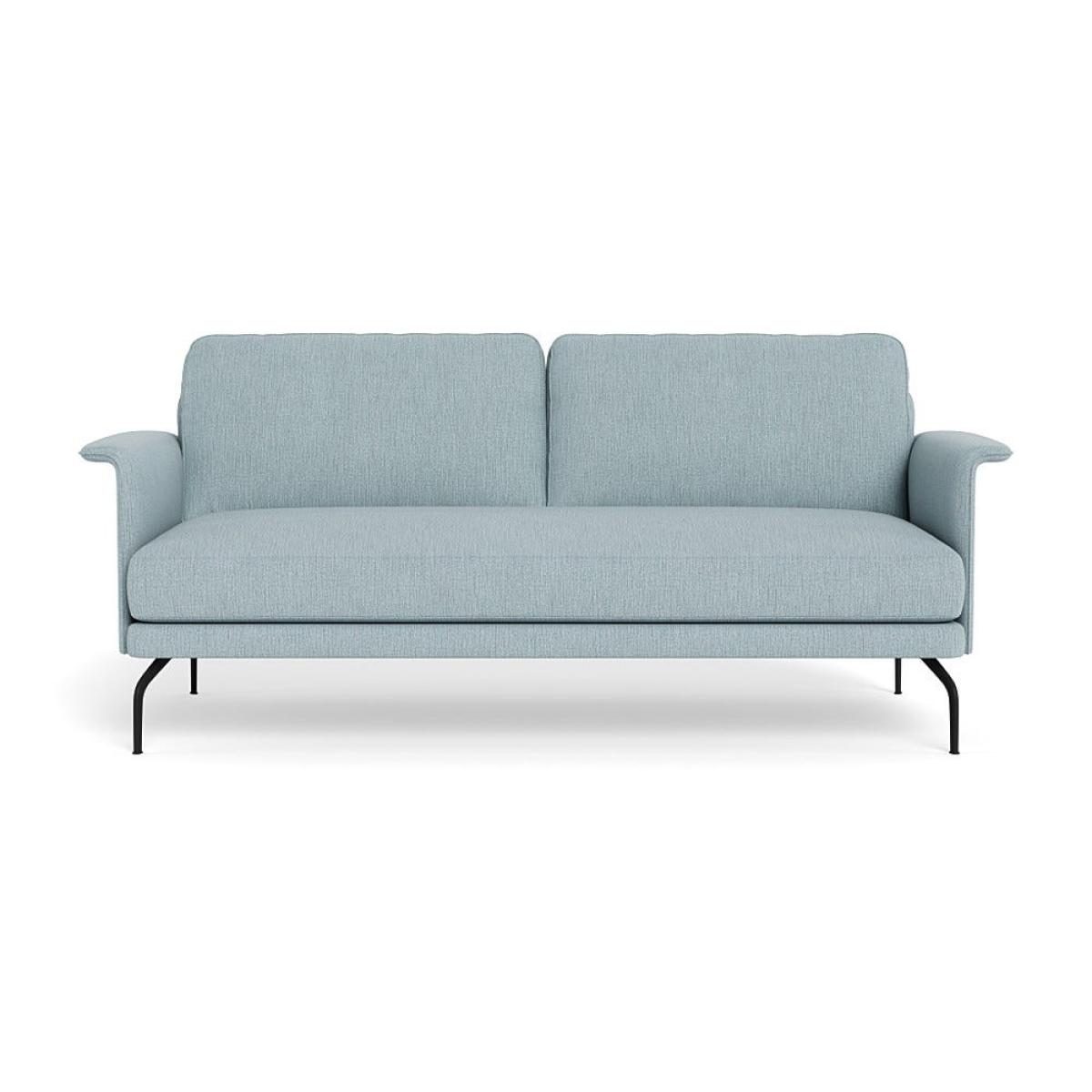 Heal's Iver 3 Seater Sofa Smart Linen Mix Duck Egg Black Feet – image 2