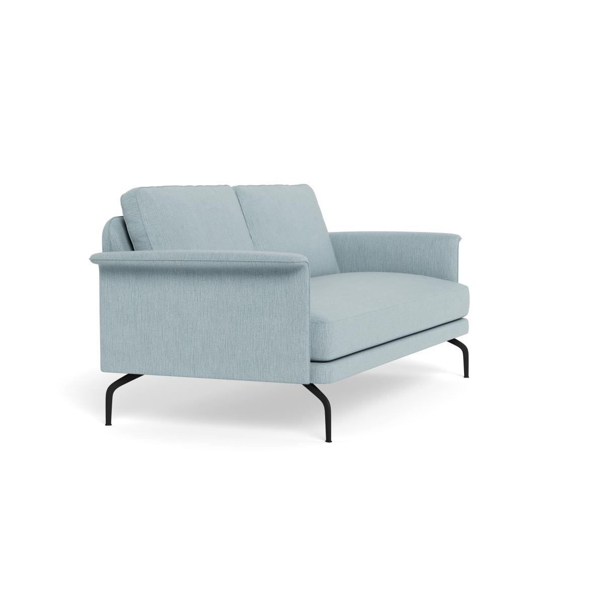 Heal's Iver 3 Seater Sofa Smart Linen Mix Duck Egg Black Feet – image 3