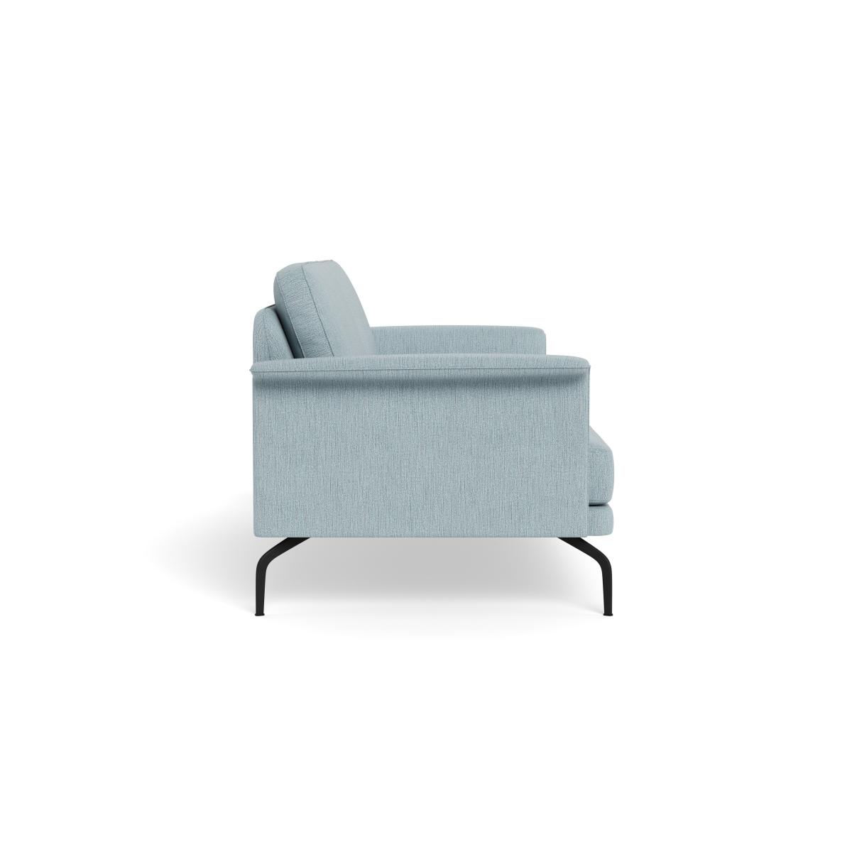 Heal's Iver 3 Seater Sofa Smart Linen Mix Duck Egg Black Feet – image 4