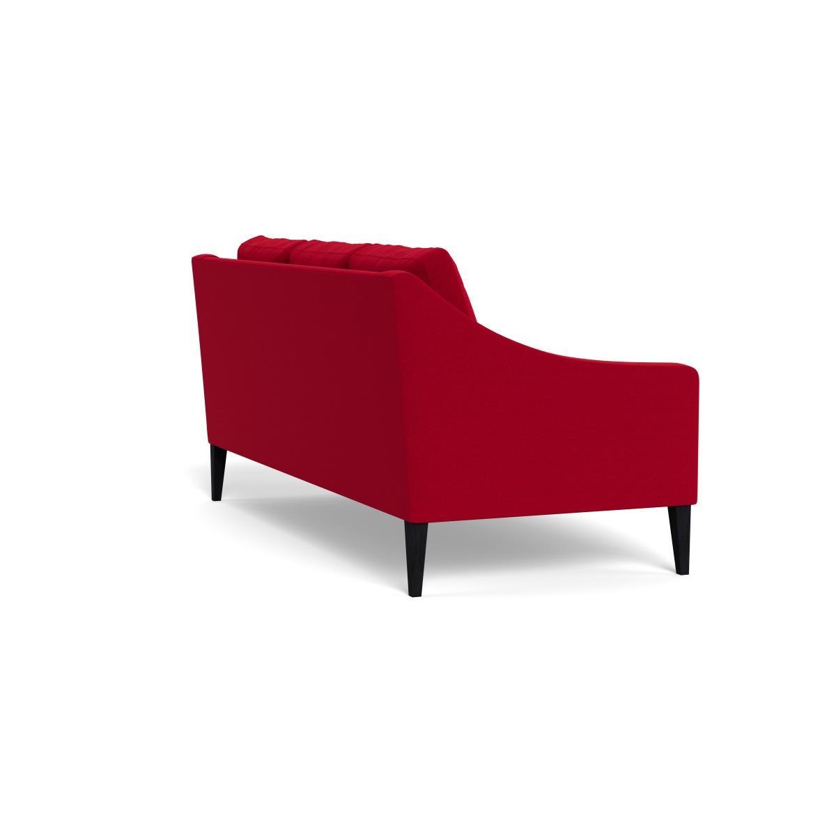Heal's Richmond 3 Seater Sofa Melton Wool Red Oxide Walnut Feet - Heal's UK Furniture – image 4