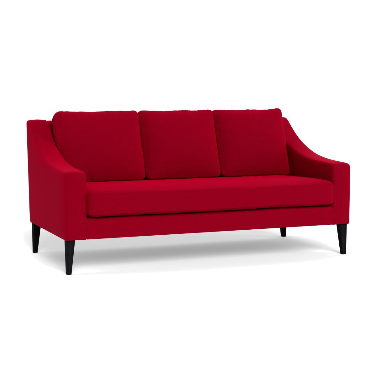 Heal's Richmond 3 Seater Sofa Melton Wool Red Oxide Walnut Feet - Heal's UK Furniture – image 1