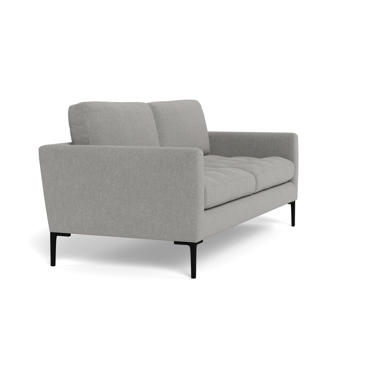 Heal's Eton 3 Seater Sofa Texture Pale Grey Brass Feet – image 3