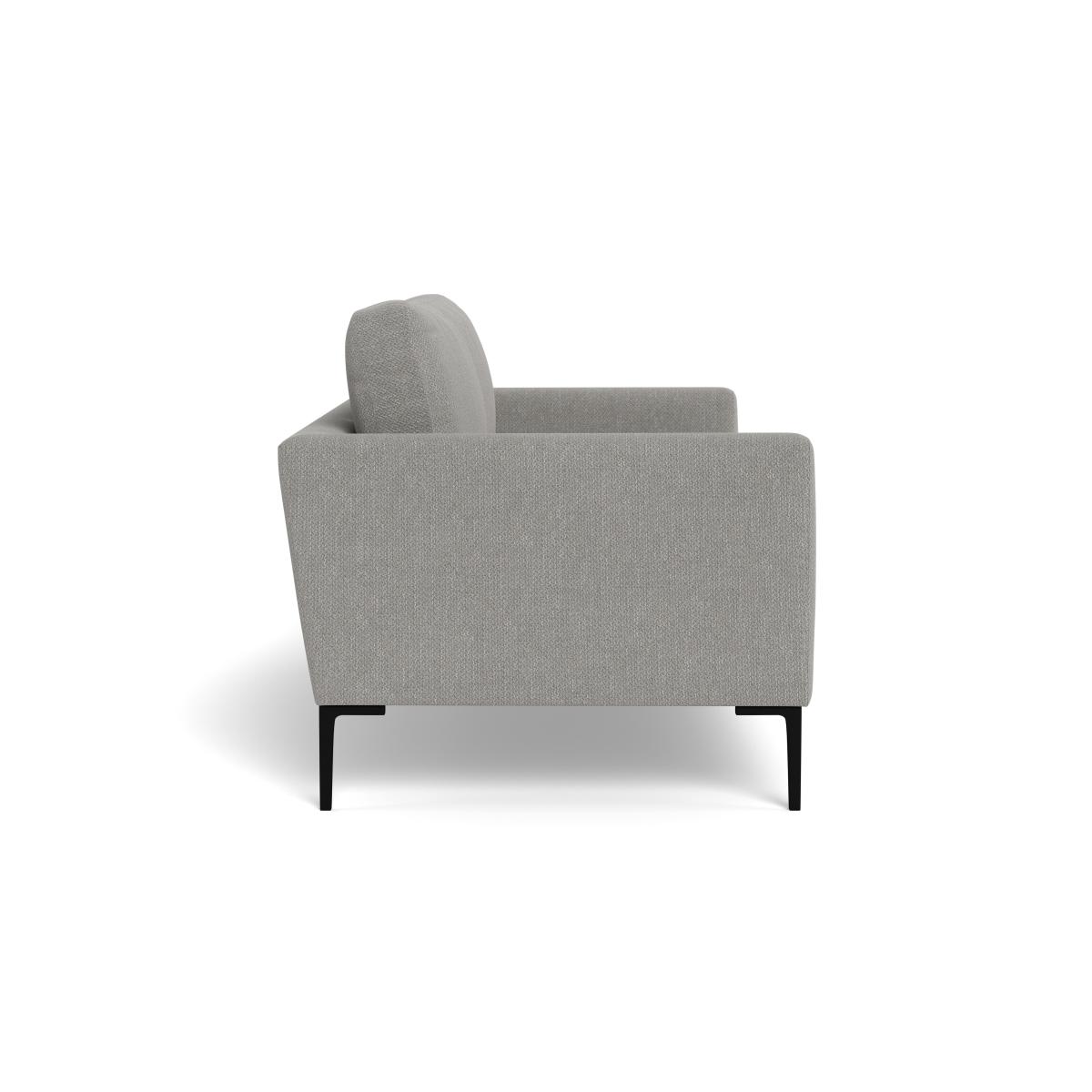 Heal's Eton 3 Seater Sofa Texture Pale Grey Brass Feet – image 4