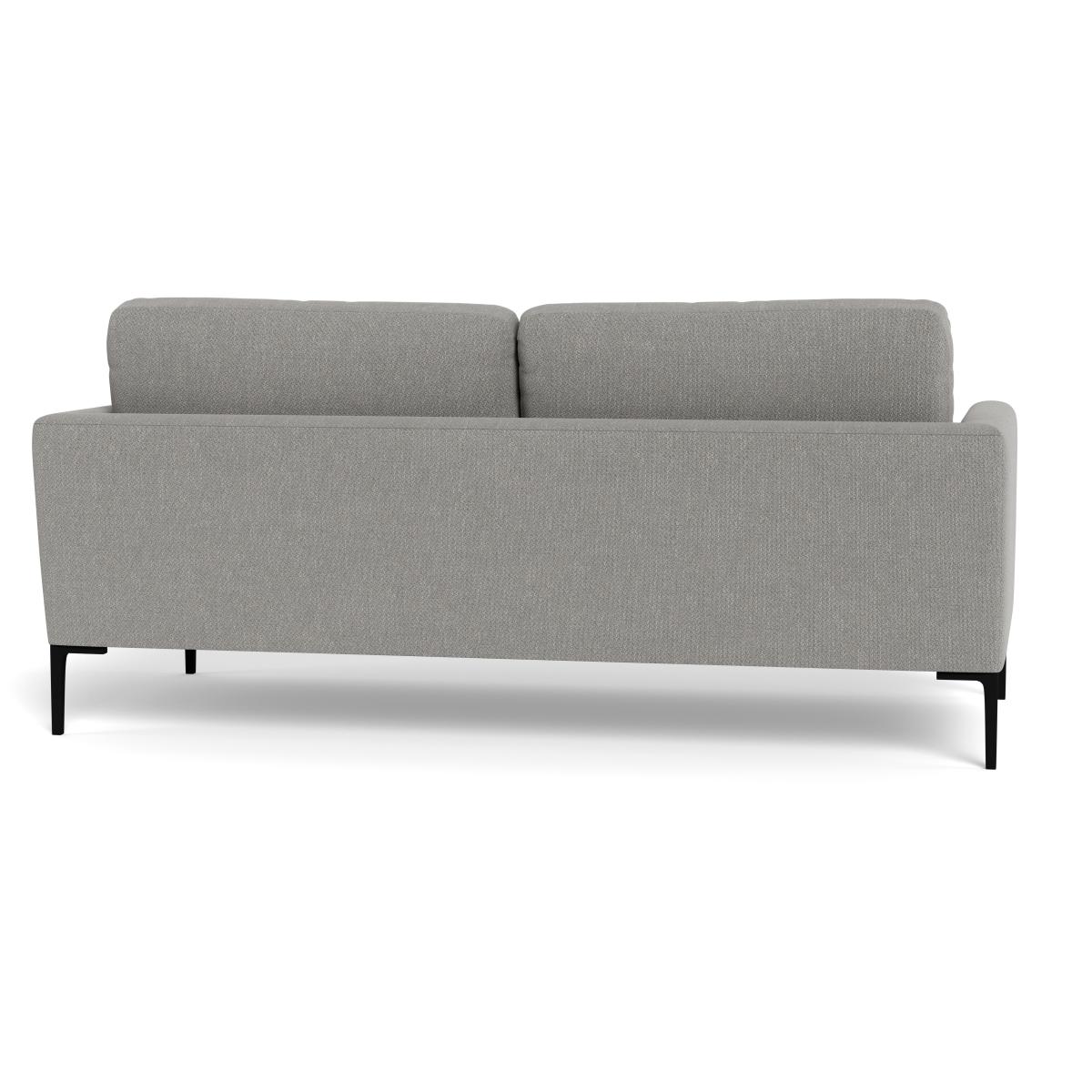 Heal's Eton 3 Seater Sofa Texture Pale Grey Brass Feet – image 6