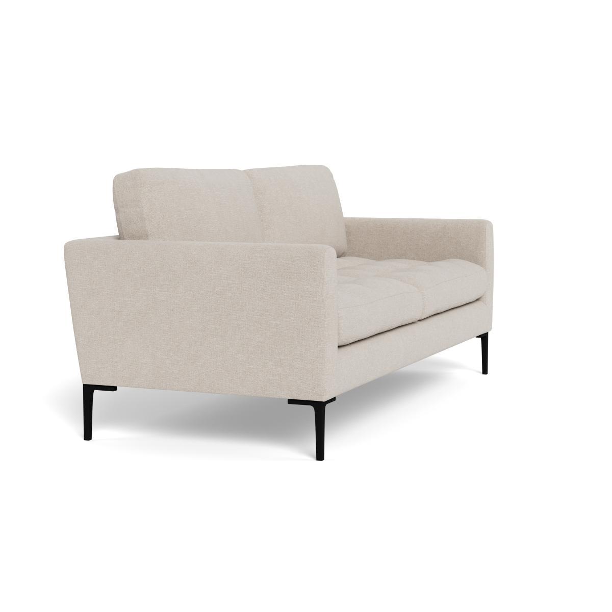 Heal's Eton 3 Seater Sofa Texture Limestone Brass Feet - Heal's UK Furniture – image 2