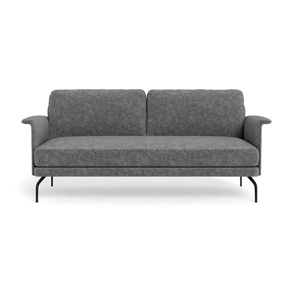 Heal's Iver 3 Seater Sofa Melton Wool Shale Black Feet – image 2