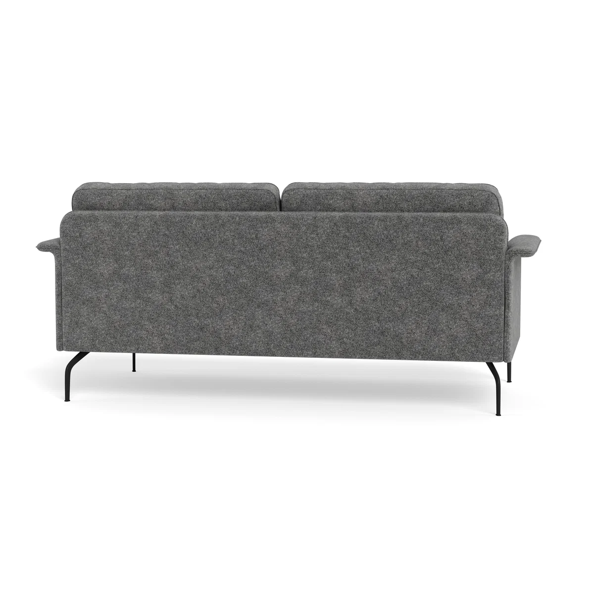 Heal's Iver 3 Seater Sofa Melton Wool Shale Black Feet – image 6