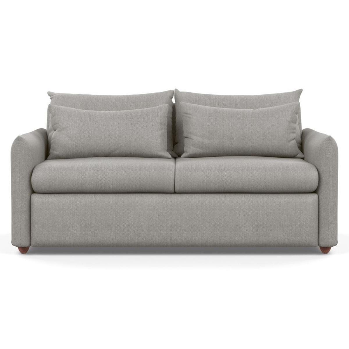 Heal's Pillow 3 Seater Sofa Bed Smart Luxe Velvet Cognac Black Feet - Heal's UK Furniture – image 11