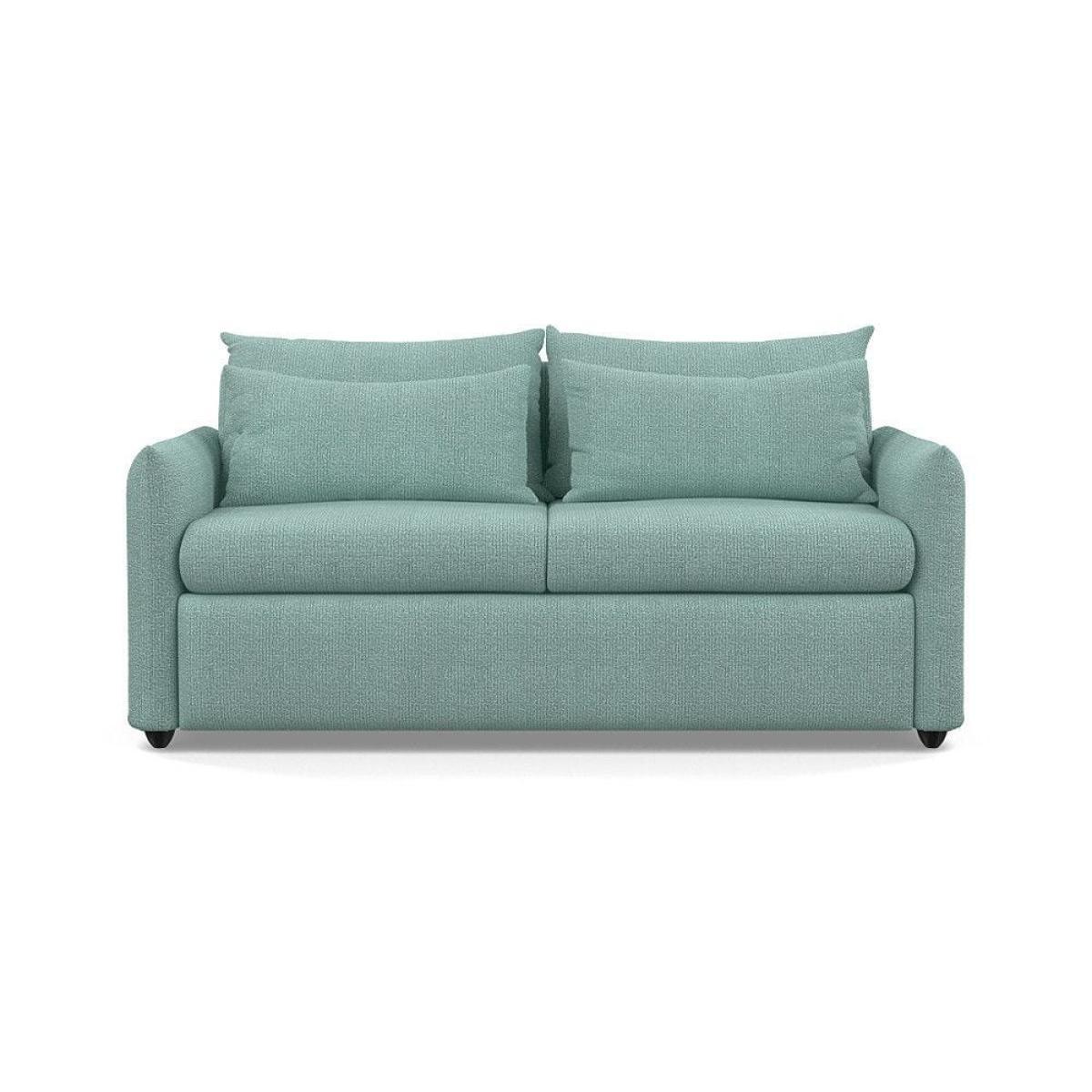 Heal's Pillow 3 Seater Sofa Bed Smart Luxe Velvet Cognac Black Feet - Heal's UK Furniture – image 15