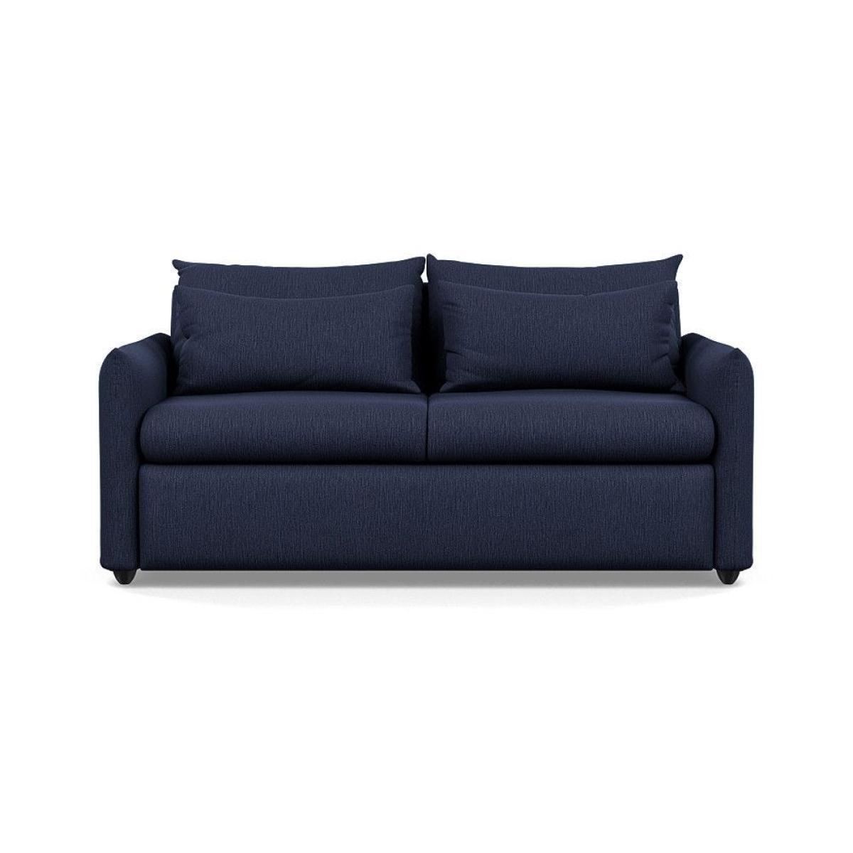Heal's Pillow 3 Seater Sofa Bed Smart Luxe Velvet Cognac Black Feet - Heal's UK Furniture – image 17