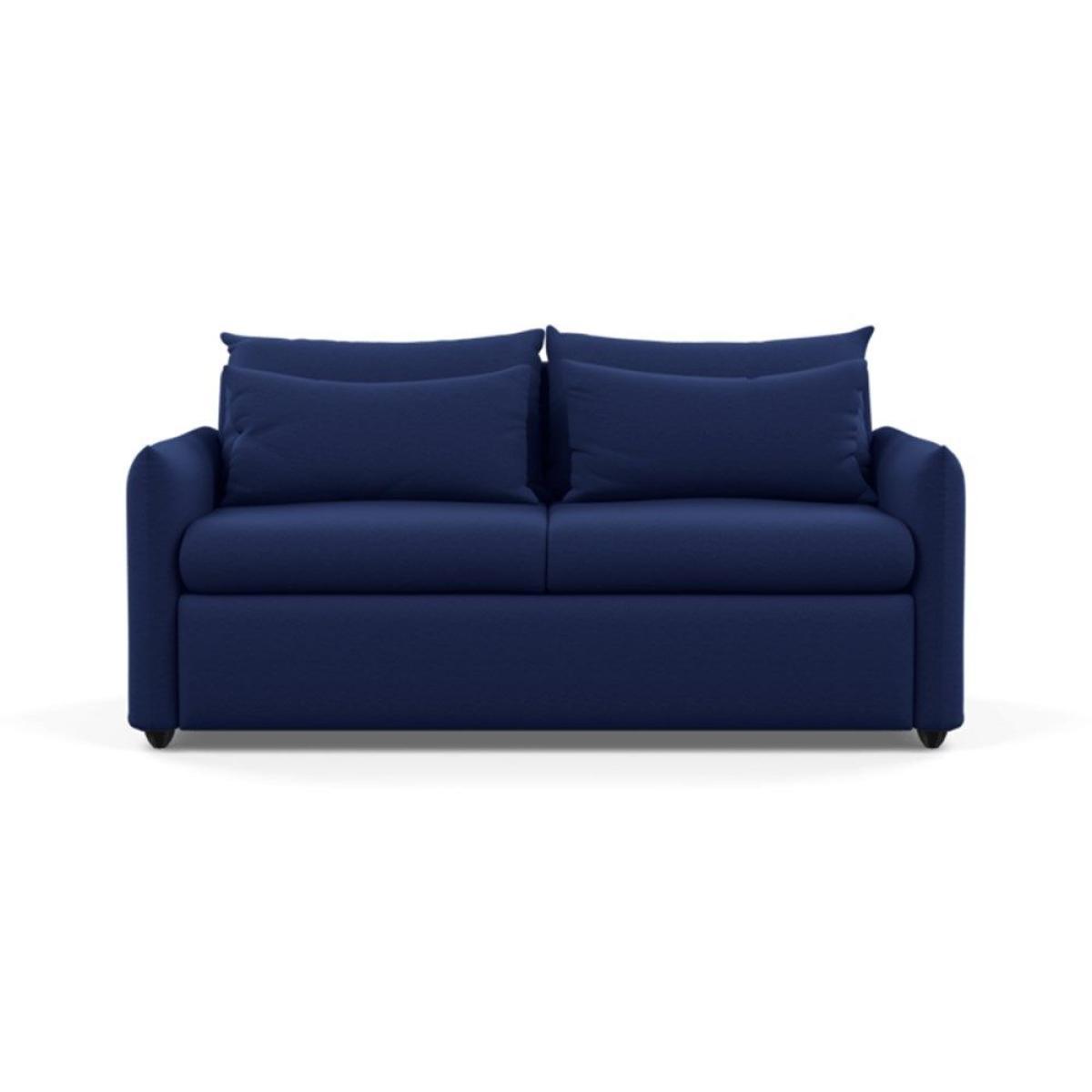 Heal's Pillow 3 Seater Sofa Bed Smart Luxe Velvet Cognac Black Feet - Heal's UK Furniture – image 22