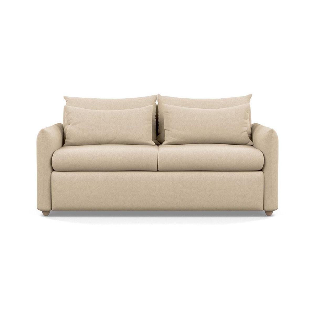 Heal's Pillow 3 Seater Sofa Bed Smart Luxe Velvet Cognac Black Feet - Heal's UK Furniture – image 23